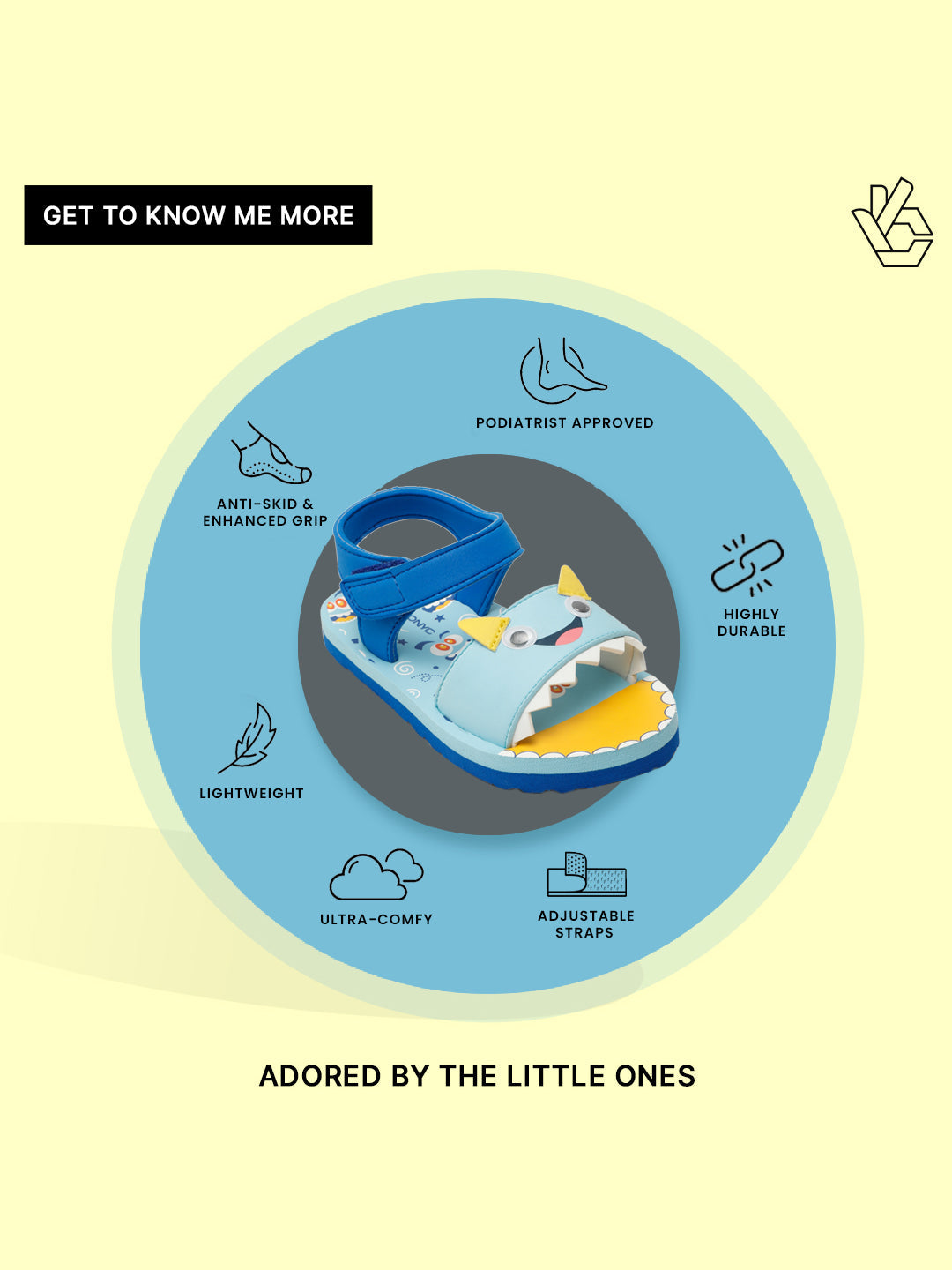 Premium Monster Artistic Sandals - SkyBlue (Unisex)