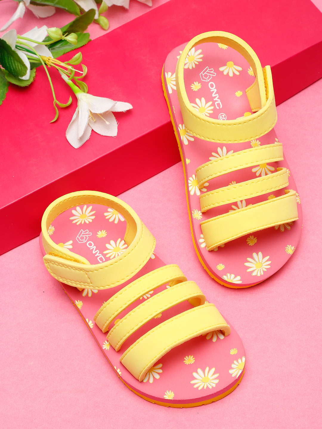 ONYC Premium Floral Sandals for Girls