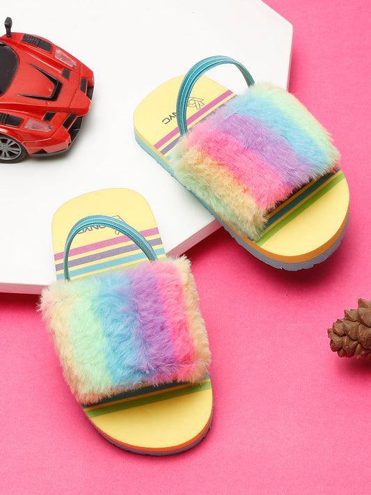 Kids Rainbow Slippers for Girls
